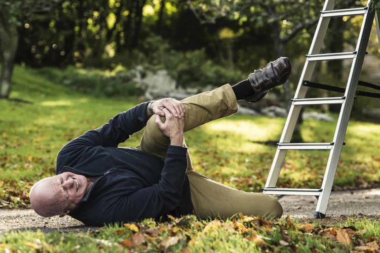 
A ladder mishap takes place while someone is engaged in the process of gutter cleaning in batemansbay.